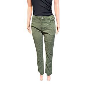 Pulp women's high waist wide leg stretch casual denim pants L